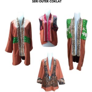 Batik Outer berlengan dan tanpa lengan Mix Batik Katun Viscose - XL